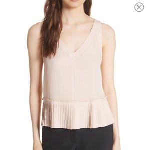Rebecca Taylor Pleat Hem Tank